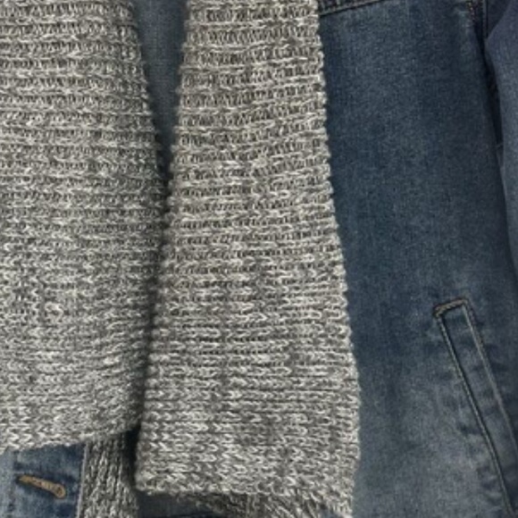 CI SONO Shawl Collar Blue Denim Jacket Women’s Size M - Picture 5 of 10